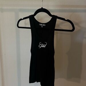 I.AM.GIA Black Sleeveless Top